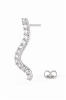 Boucles d'oreilles Idee Preziose dal 1987 Femme in Or blanc Zircone IP.OK18B/43 - IP.OK18B/43